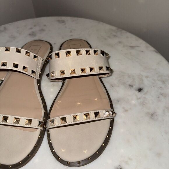 Shu Shop Tan Good Studded Gladiator Wrap Sandals Shoes 7.5 - Picture 2 of 4